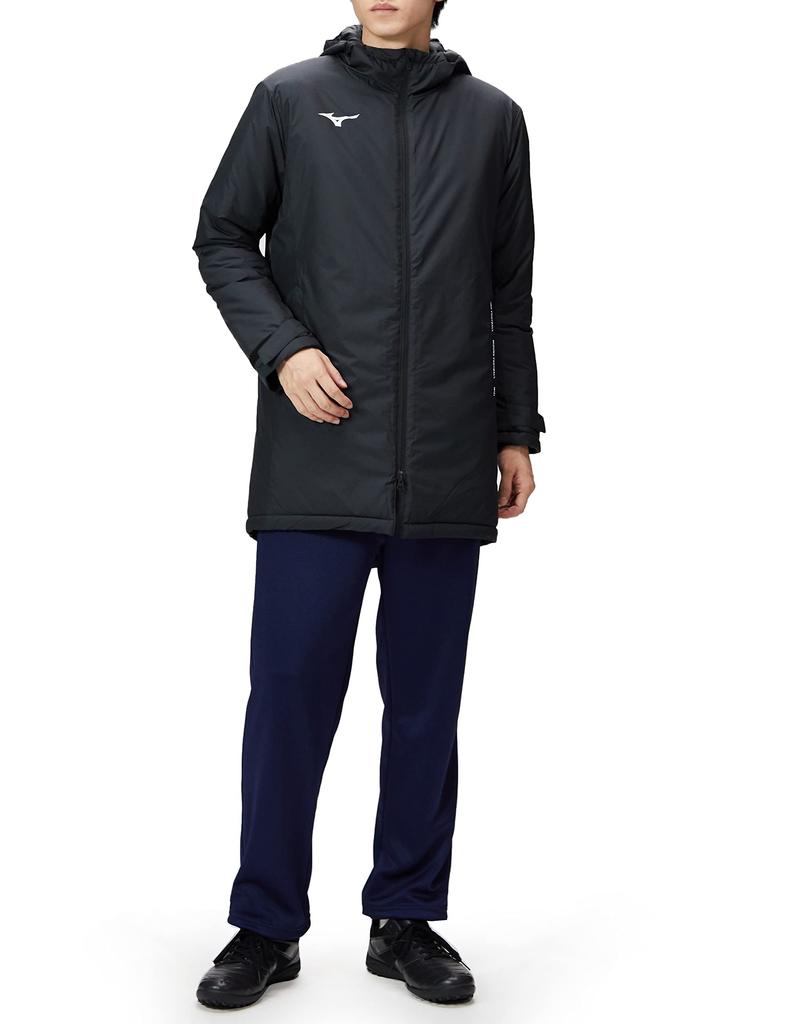 Soccer Wear PRO Filled Half Coat Water Repellent P2ME2570 Black XL [Mizuno]