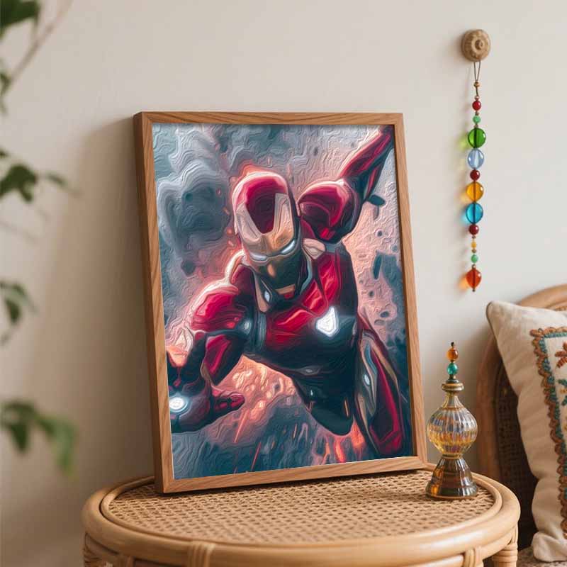 Disney Iron Man oil painting kit digital painting art handmade diy home room decorations