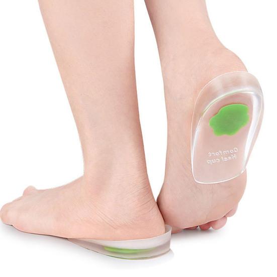 1 пара гелевых подпяточников, очень мягкие, износостойкие, амортизирующие, удобные клиновидные вставки для обуви, гелевые чашечки для пяток