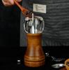 Деревянная и акриловая ручная мельница для перца для кухни и ресторана