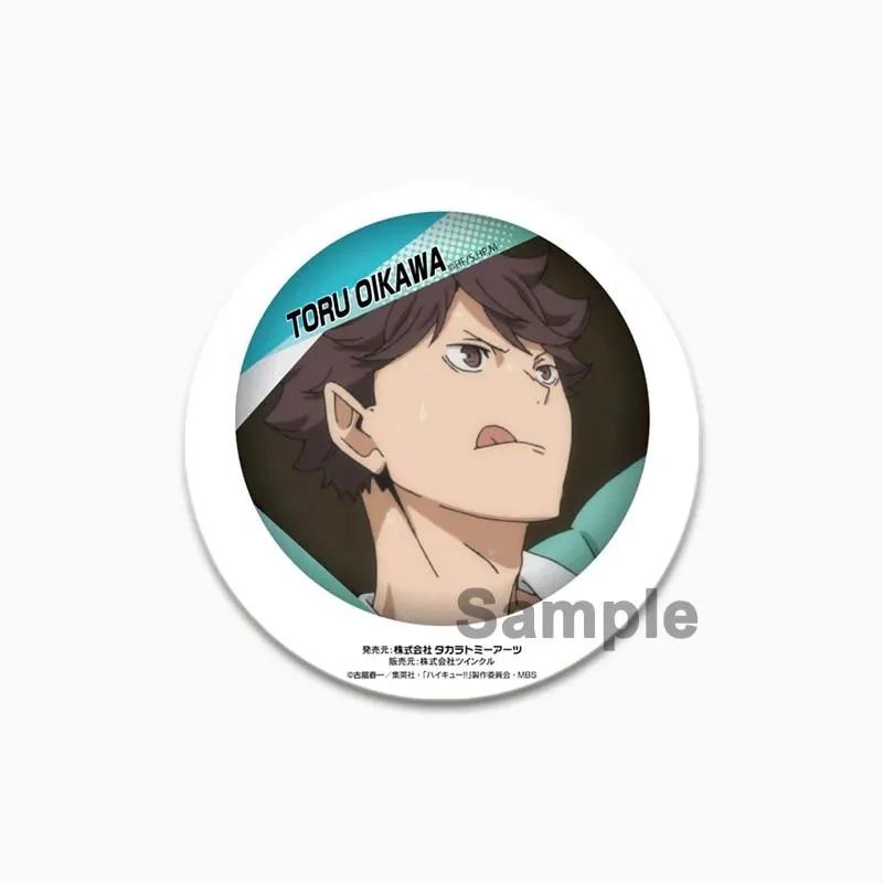 32/44/58 мм значок волейбола в стиле аниме, жесть ручной работы, круглая брошь, булавки для одежды, шляпа, рюкзак, аксессуары, ювелирные изделия