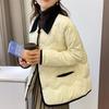 Женское хлопковое пальто в корейском стиле, зимнее, нишевое, высокого класса, короткое стеганое пальто