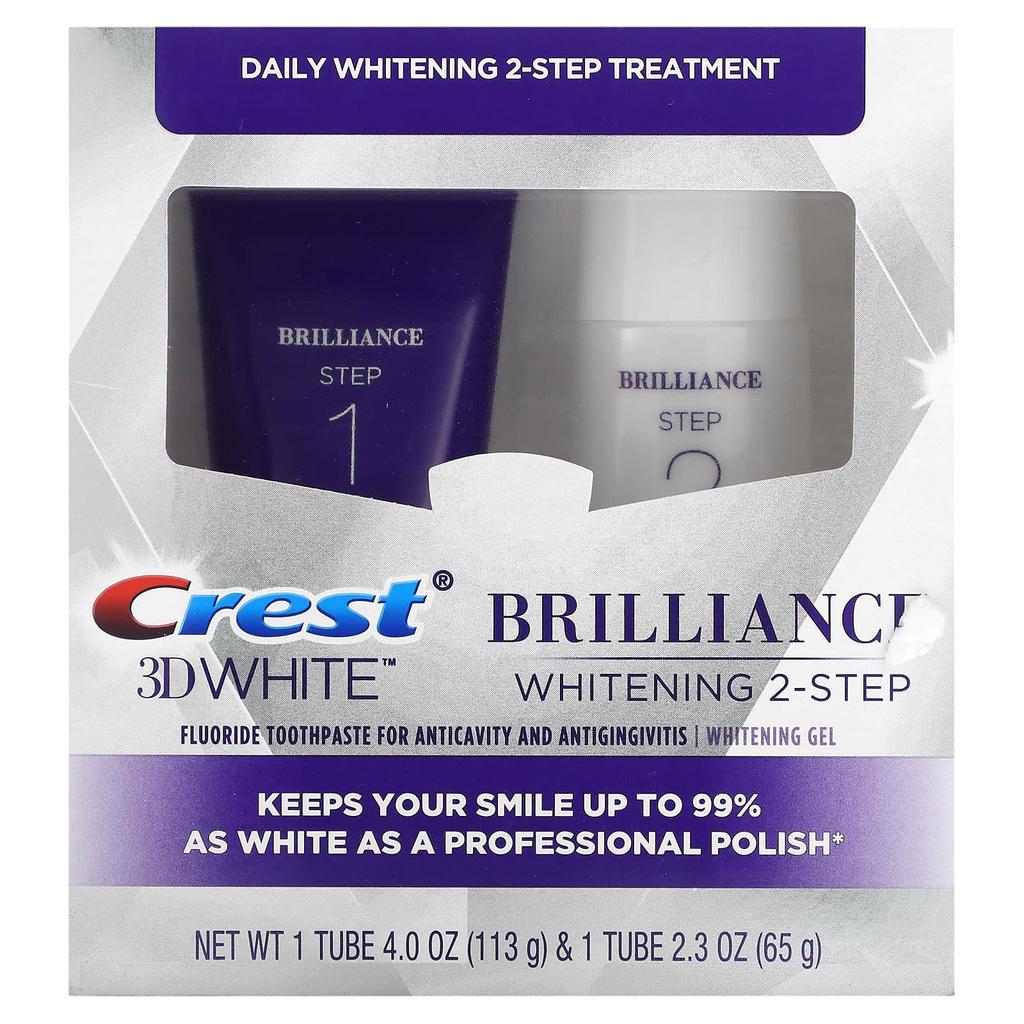 Crest 3D White, ежедневная отбеливающая двухэтапная процедура, 1 набор