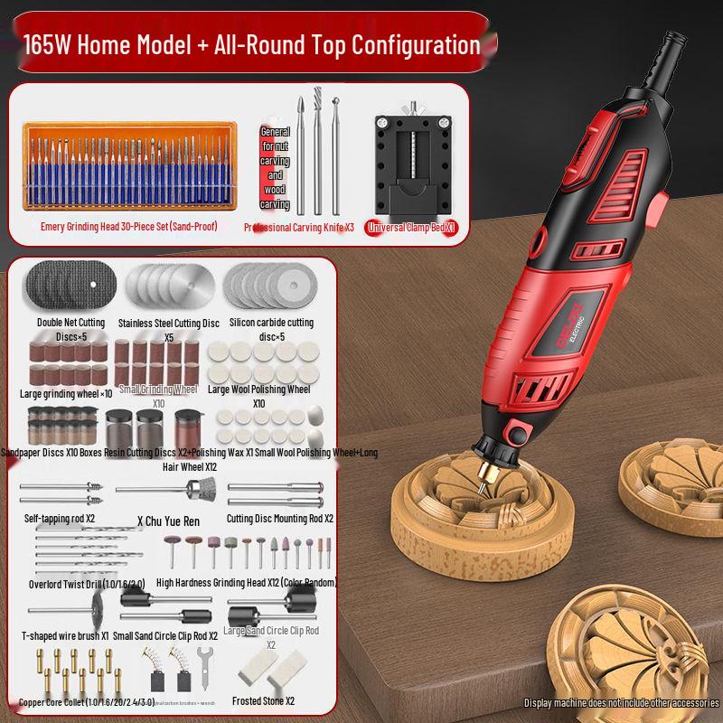 Высокомощная ручная электрическая шлифовальная машина для резьбы по дереву, полировки нефрита, резки и гравировки.