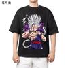 Американский Ретро Рисунок Dragon Ball Сун Укун Печатная Футболка Свободная Универсальная Короткий Рукав Мужская Чистый Хлопок Модная Одежда
