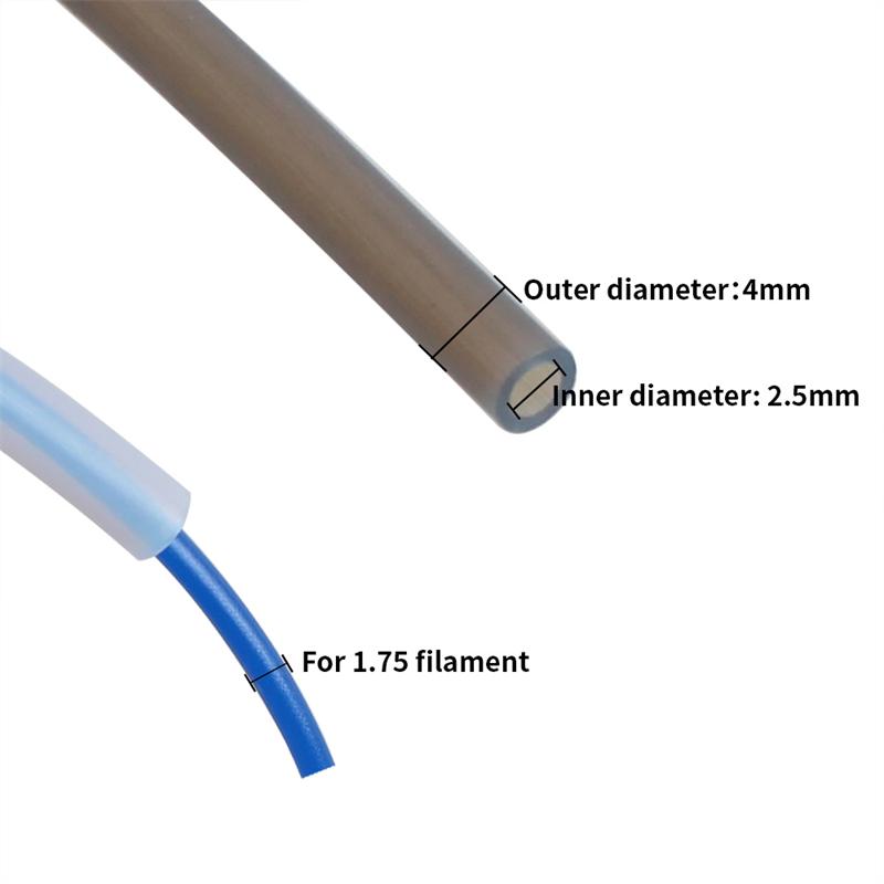 Мини 3D-принтер PTFE трубка 1,75 мм Bambulab Ptfe трубка 4 м Белый Серый AMS LITE для Bambu Lab Ptfe трубка 2,5 мм 4 мм Детали для филамента
