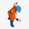 Patches For Clothes Bag Iron On Thermal Stickers Standing Vegeta Goku Pattern Washable Heat Transfer