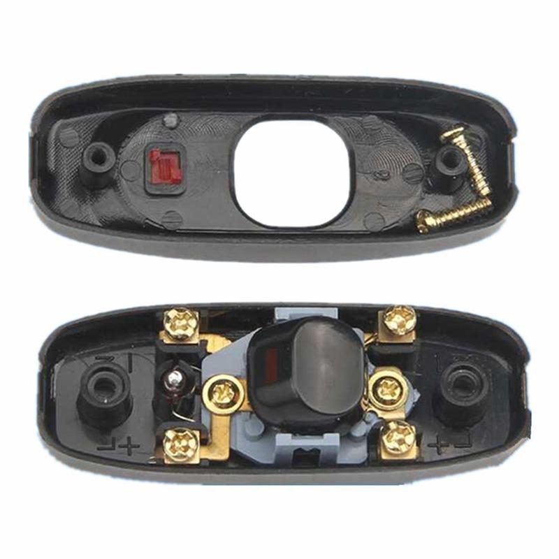 1 шт. переключатель прикроватной лампы переменного тока 110-250 В 10 А встроенный ВКЛ/ВЫКЛ настольная лампа шнур кабельный переключатель со светодиодным индикатором