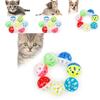 Пластиковый мяч для бросания для домашних животных с полым дизайном для кошек и мелких питомцев