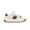 (w) Screener Sneakers With Web White Leather