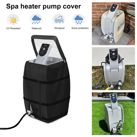 Насос для подогрева спа-центра с гидромассажной ванной и дизайнерской прозрачной крышкой на молнии для окна, универсальный, легкий в использовании