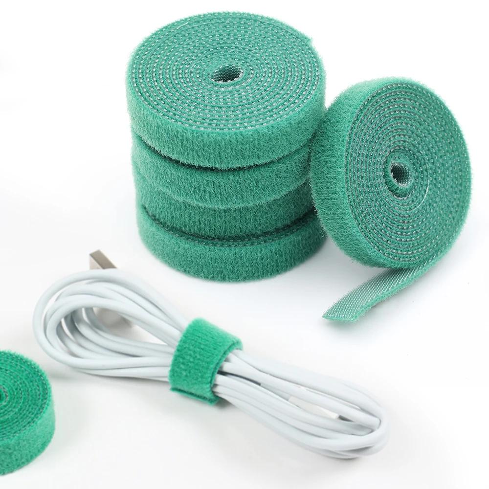5/3/1 M Nylon Plant Bandage Tie Reusable Plant Hook Loop Ties Green Fastener Tape Bamboo Cane Wrap Support Home Garden Accessories
