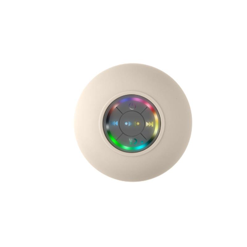 Портативная беспроводная Bluetooth-колонка LED-подсветка IPX4 Водонепроницаемая громкоговоритель Уличная ванная комната Большая присоска Стерео звуковая коробка