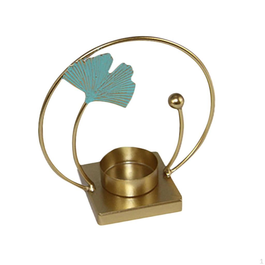 Candleholder Centerpiece Tealight Candle Holder Leaf Decorative Stand for