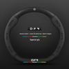 Genuine Leather & Suede Steering Wheel Cover for Dongfeng Fengshen - 3D Embossed, Non-Slip, Breathable
