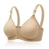 Sexy Breathable Thin Underwear Underwear Women's Jacquard Bra Front Buckle Large Size Bra