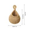 Jute Eco Teardrop Hanging Basket Hanging Wall Vegetable Fruit Baskets