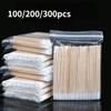 60/100/200/300 шт., деревянные тампоны для ногтей, чистые палочки, кончик бутона, деревянная ватная головка, корректор для деталей маникюра, средство для снятия лака, художественный инструмент