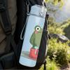 1PC Rain Boots Green Frog 750ml Color Plastic Sports Water Bottle Leakproof Flip Straw Lid Suitable for Sports Office Home Use