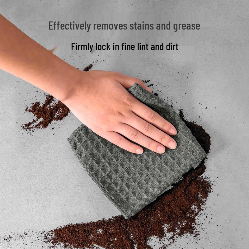 Специальное абсорбирующее безворсовое быстросохнущее полотенце для уборки кофейни и чайной