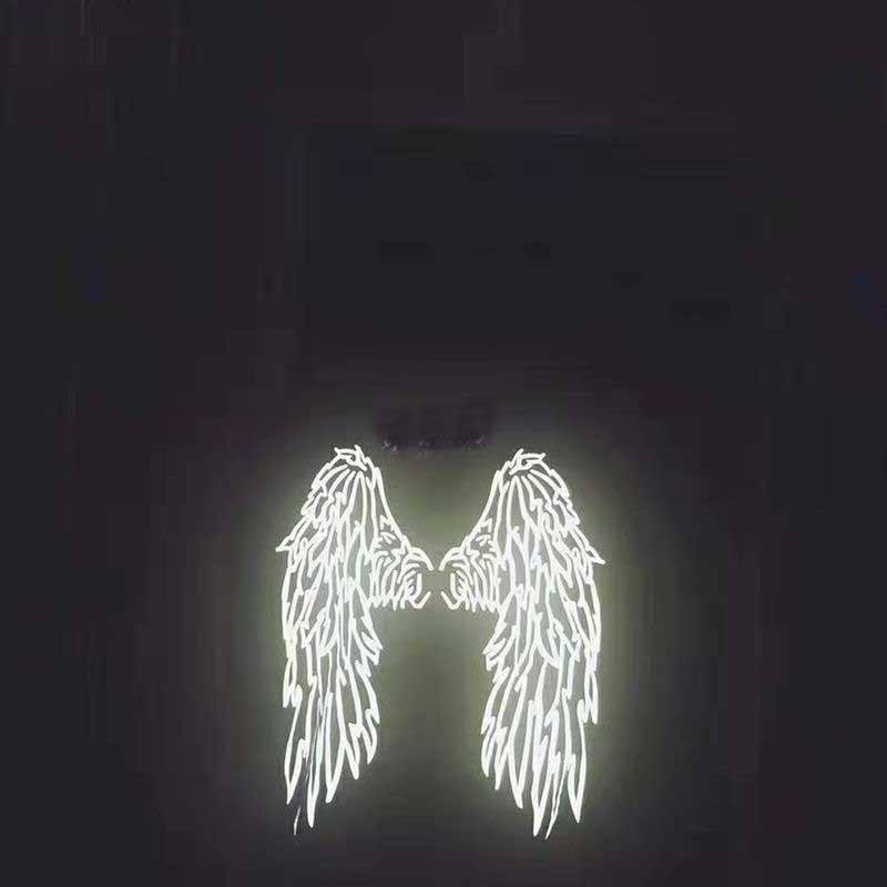 Светоотражающие толстовки Ангел на спине с буквенным принтом в уличном стиле, толстые толстовки унисекс, зимний теплый пуловер, пальто, женские толстовки в стиле панк