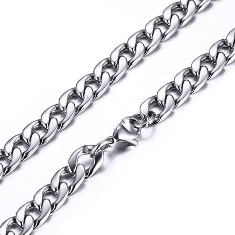 2023NK Золотая нержавеющая сталь Унисекс Хип-хоп Длинное ожерелье, Вакуумное гальваническое покрытие