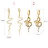 Wedding Rhinestone Women Dangle Earring Long Tassel Crystal Drop Earrings Snake Shape
