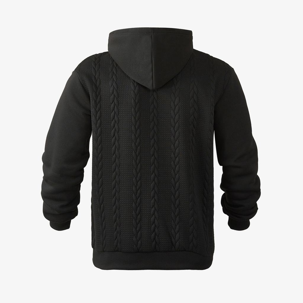 Мужское худи однотонное повседневное модное с длинным рукавом пуловер толстовка