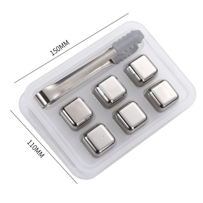 Cross-Border Stainless Steel Ice Cubes and Whiskey Stones Gift Set