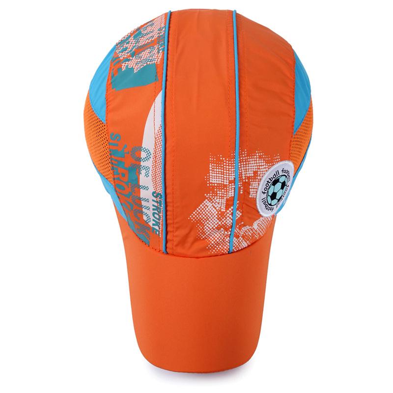 Летняя кепка с футбольным узором, детская бейсболка для детей, сетчатые быстросохнущие бейсболки для мальчиков и девочек