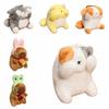 Animal Shy Cat Dog Keychain Funny Plush Doll Pendant Capybara Plush Pendant  Kid Boys