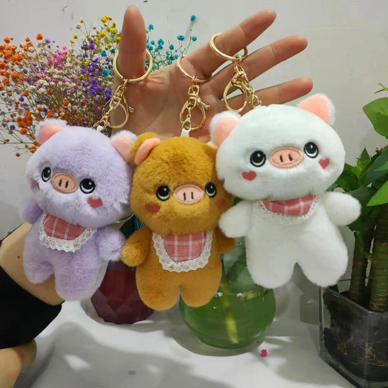 Delightful Pig Plush Keychain Pendant Piggy Stuffed Doll Wedding Souvenir Doll Gift