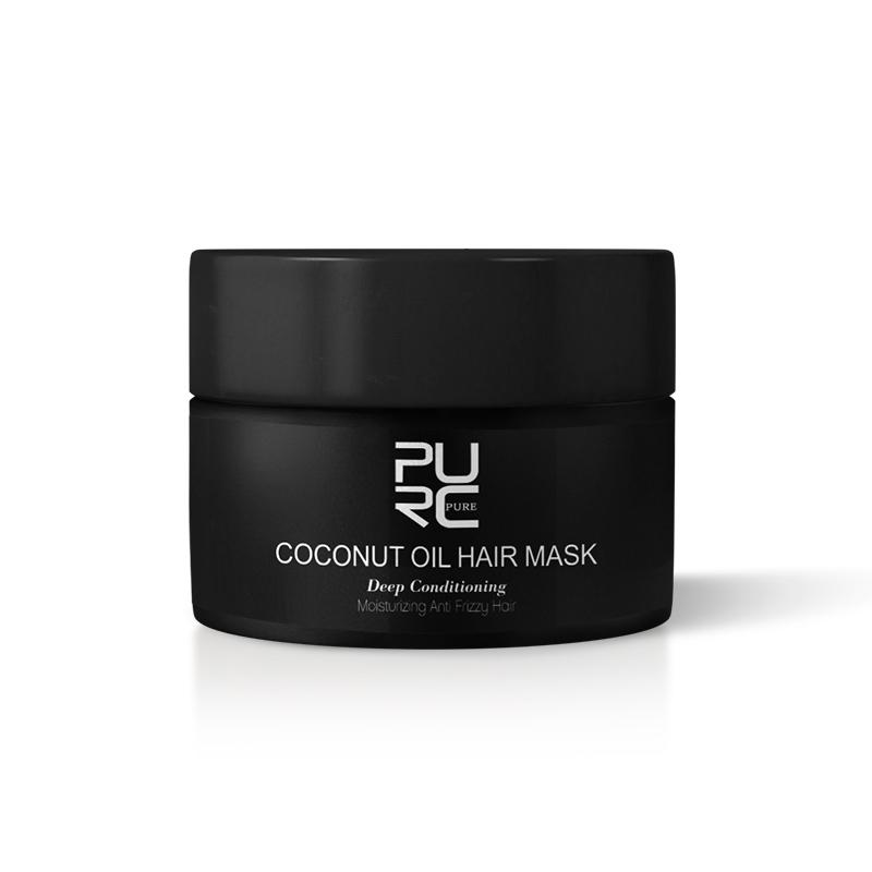 PURC Coconut Oil Hair Mask Deep Conditioning Hair Treatment for Dry Damaged and Color Treated Hair Sulfate Free 50ml