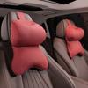 Car Neck Pillow Ergonomic Breathable Car Headrest Neck Cushion with Elastic Strap Adjustable Cervical