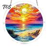 Stained Glass Effect Ornament Acrylic Puzzle Suncatcher, Colorful Window Hanging Ornament, 7.87 Inch Sun Decorative Pendant Catcher Decoration, Ideal