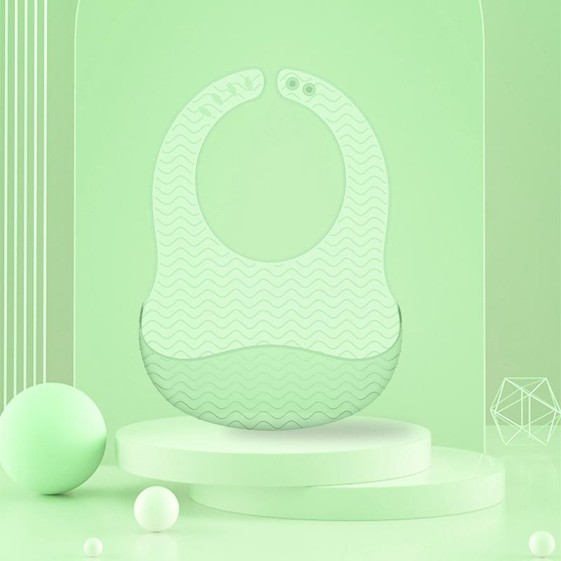 1 шт. Детский силиконовый нагрудник, ультралегкий, с широкими плечами, водонепроницаемый, регулируемый, гофрированный, детский аксессуар, нагрудник для детского питания