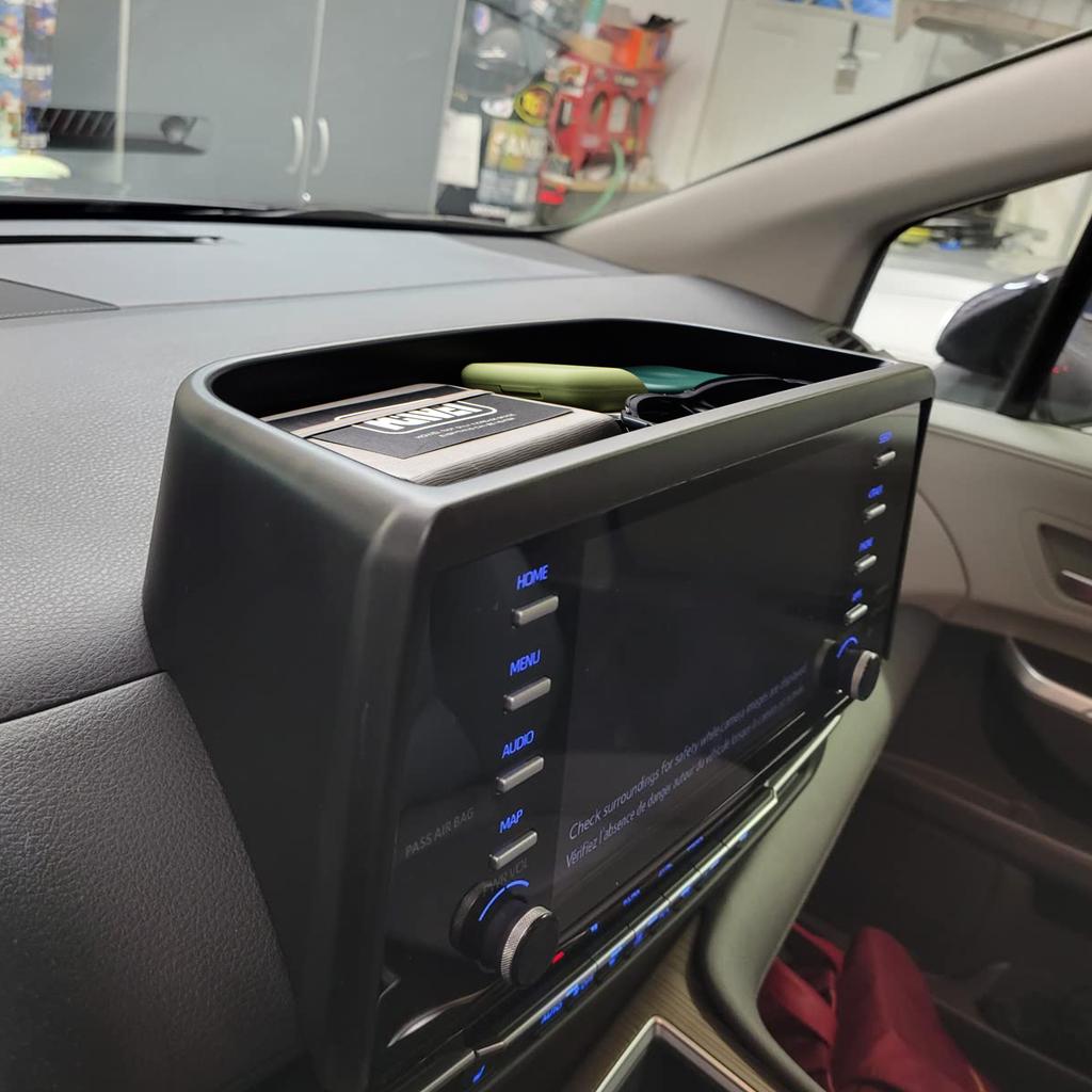 Для 2025 2025 2025 2025 Toyota Sienna Лоток для хранения на центральную консоль, приборную панель, Автомобильный бокс, Органайзер на приборную панель, Вставка из АБС-пластика, Аксессуары