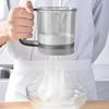 Полуавтоматическая мукопросеиватель с ручным прессом Прозрачное сито для муки Антипригарные кухонные инструменты Аксессуары для выпечки