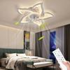 Ceiling Fan Light 6-Wind Speeds Changeable  Home Appliance Silent  Room Decor Lotus Five-head Room Decor