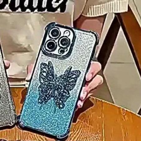Чехол для телефона с подставкой-бабочкой для Infinix Note 30 40 50 Pro Smart 9 8 Hot 50S 50i 30i Smart 9 8 7 5 Блестящий Противоударный Мягкий Чехол