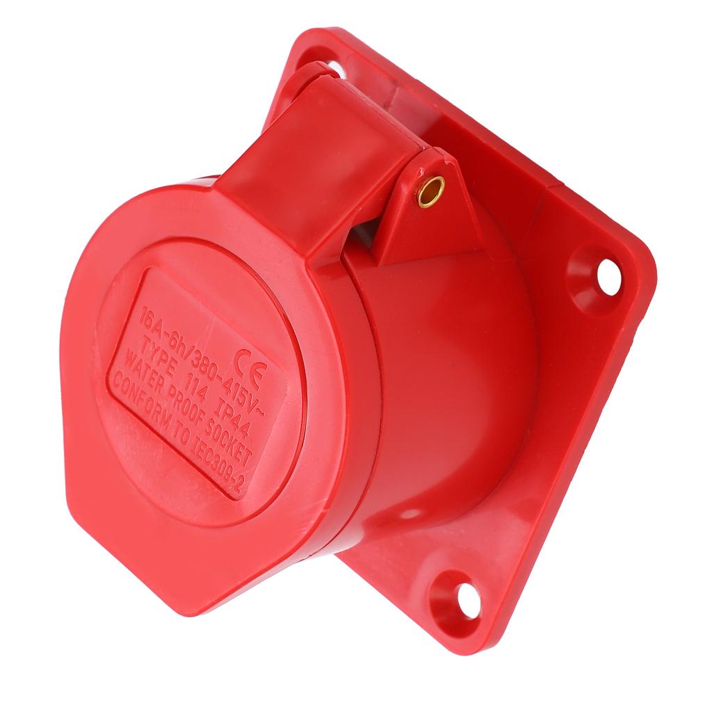 16A 4Pin Industrial Socket 3 Phase IP44 Waterproof Explosion Proof Concealed Installation 380-415V 3