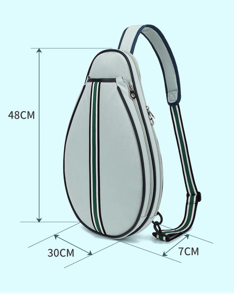 Премиальная водонепроницаемая сумка для спортивных ракеток: Вместительный рюкзак на одно плечо в корейском стиле для бадминтона и тенниса
