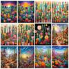 Алмазная картина кактус полный квадрат/круг вышивка пейзаж мозаика стразы картины наборы для вышивки крестом декор подарок