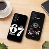 Чехол для телефона Six S-Seven 67 для Samsung S25, S24, S21, S22, S23, S30, Ultra, S20, Plus, Fe, Мягкий силиконовый черный чехол