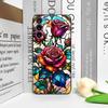 Цветной чехол для телефона с узором из роз в стеклянном стиле для Huawei Nova 13 12 11 Pro 10 SE Mate 40 60 Pro+ P60 P40, цветочный мягкий чехол