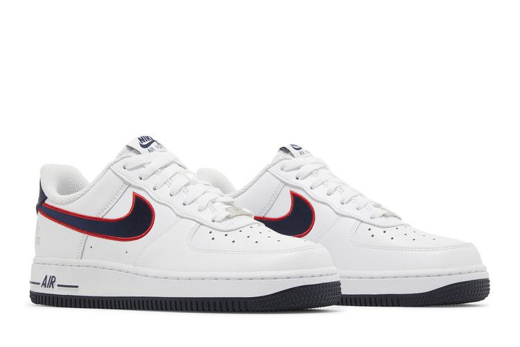 Women's Sneakers Nike Air Force 1 Low Houston Comets 4-Peat (Women's) White/Obsidian-University Red-Wolf Grey