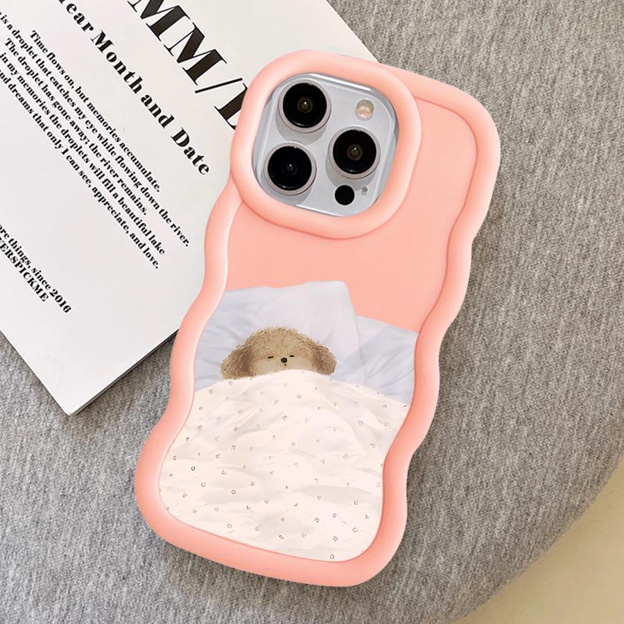 Мультяшный чехол с собакой для iPhone 17 Air 8 13 XR 12 14 16 Pro Max 15 Plus 11 Мягкая крышка для телефона