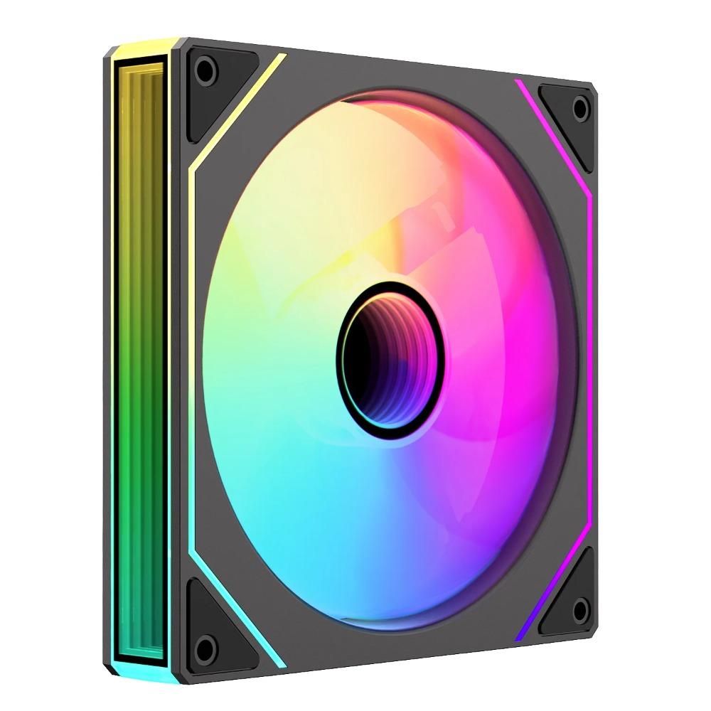 140mm Infinite Mirror 4 Pro PC Case Fan Large Air Volume Quiet 4PIN PWM ARGB Motherboard Sync Hydro Bearing Low Vibration For Desktop Gaming Chassis