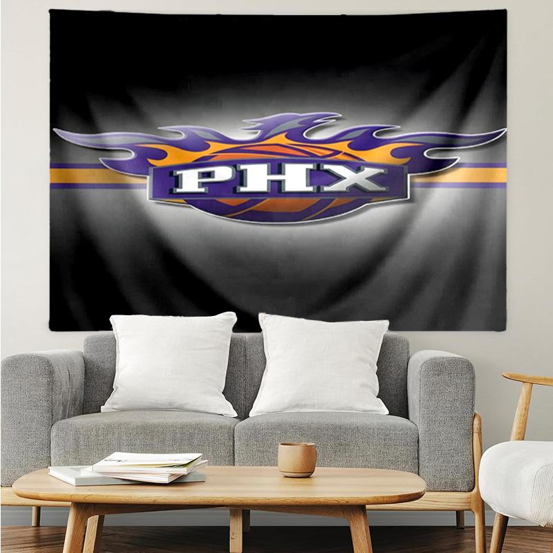 1PC Suns Basketball Artwork Quick-Dry Tapestry, Unique Design Tapestry, Suitable for Bedroom,Livingroom, Playroom,Heartwarming Holiday Gifts