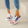 Autumn American Flag  Print Flat Shoes for Women Retro Cool Sneaker for Female Spring Summer Woman Footwear Zapatillas Mujer